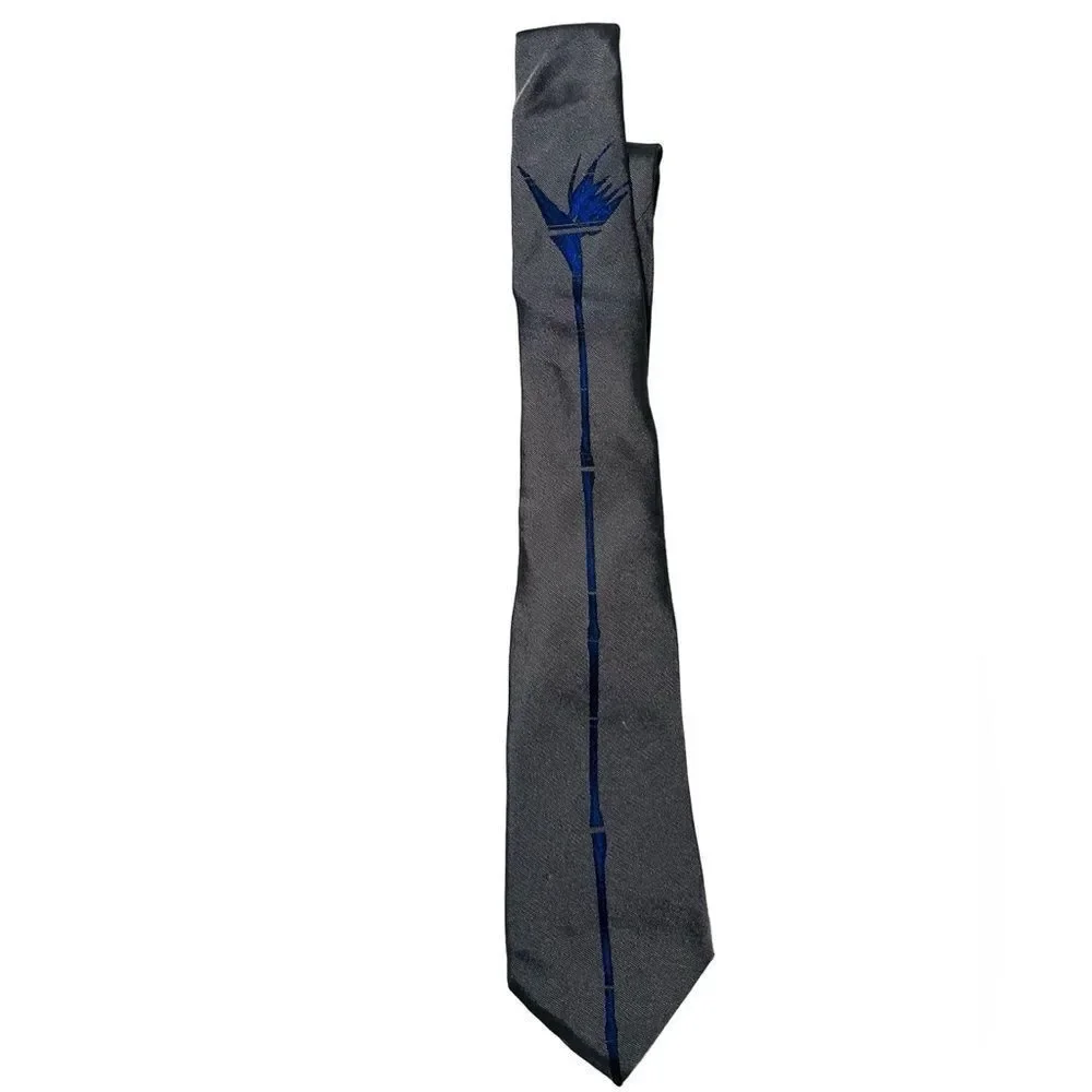Armani Collezioni gray/blue design 100% silk tie